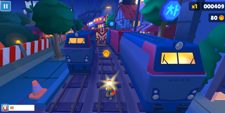 자석-아이템을-사용하여-동전을-더-쉽게-획득하는-장면