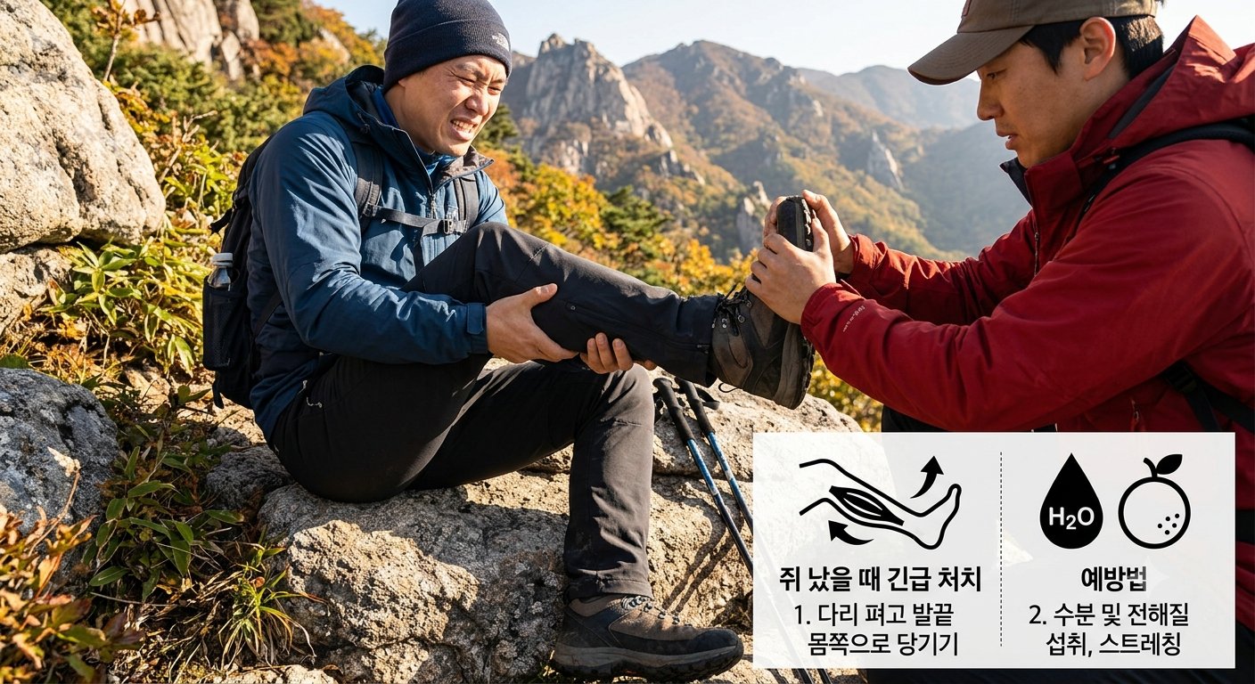 산행 중 갑자기 찾아오는 경련, 쥐 났을 때 긴급 처치 및 예방법