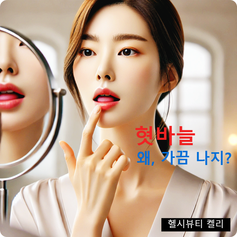 우아한 30대 한국 여성이 혓바늘로 아파서, 입안을 살피며 걱정하는 모습