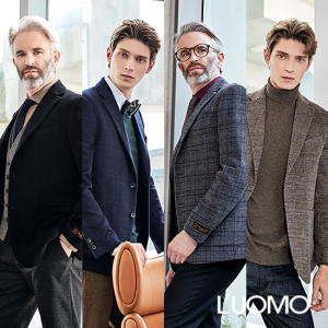 1 헤링본블랙 95 - 워모LUOMO 롯데 워모 21FW 캐시미어울 패딩 자켓 451684