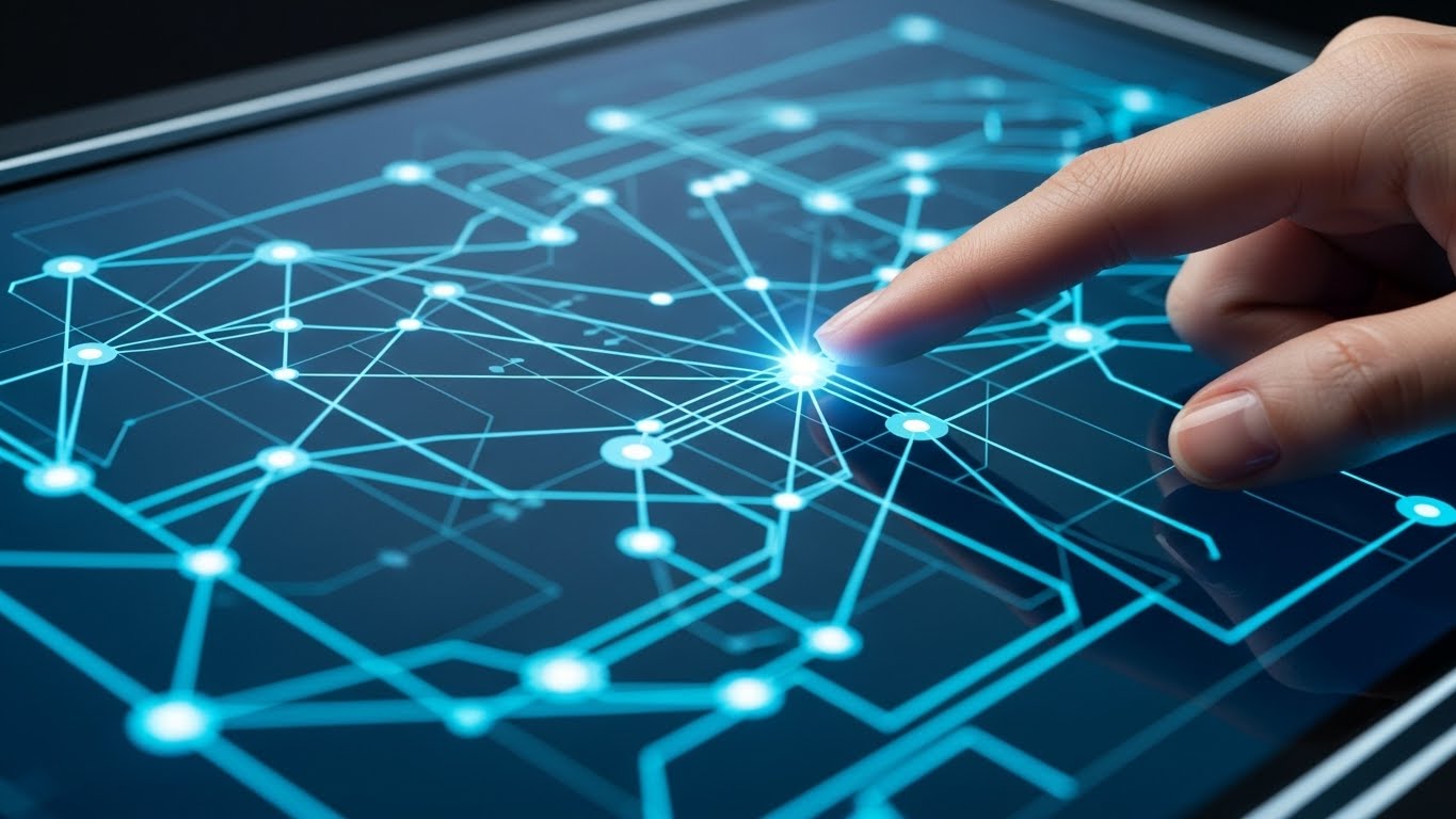 효율적인 자산 배분을 위해 디지털 툴을 활용하여 포트폴리오를 조정하는 모습