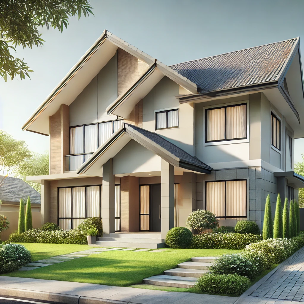 전원주택의 외부 모습