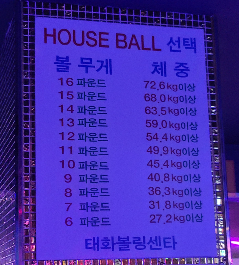 하우스볼 선택 방법