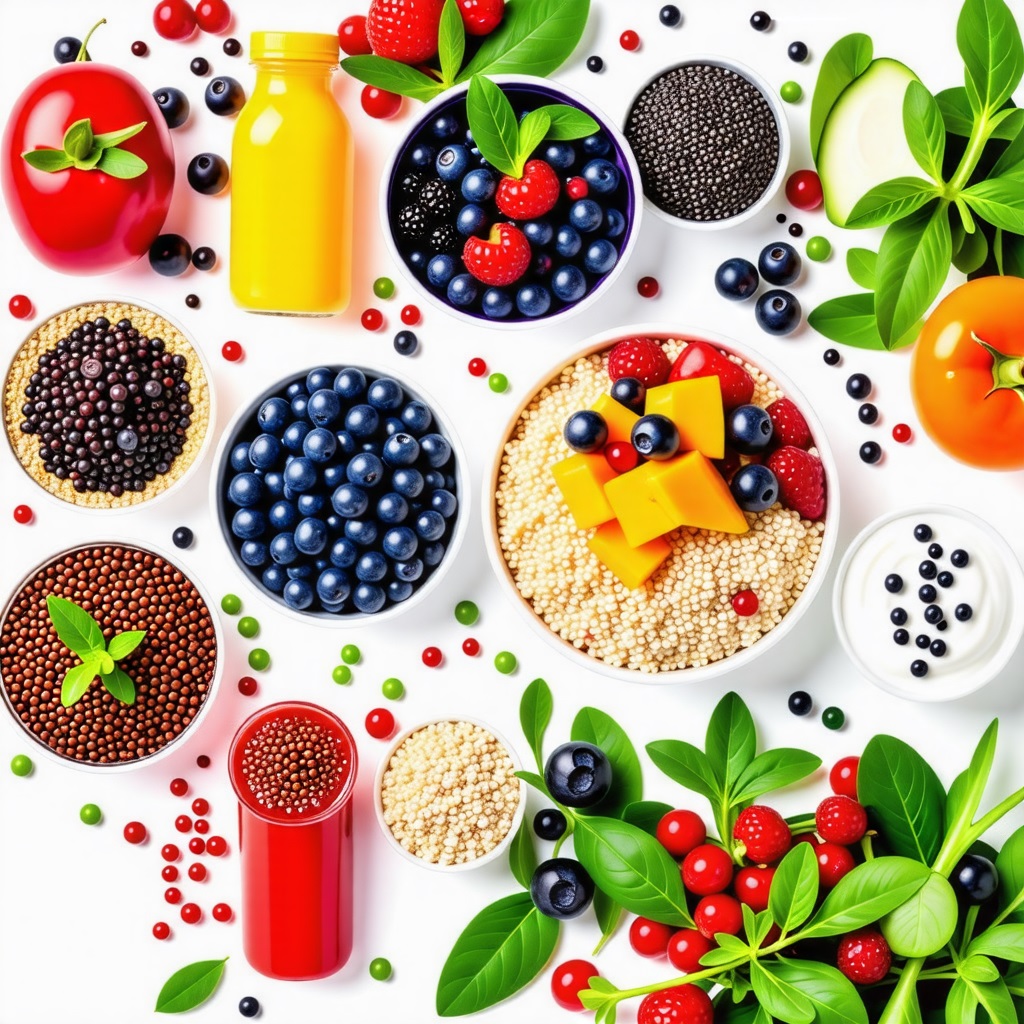 블루베리 퀴노아볼 등 슈퍼푸드 음식