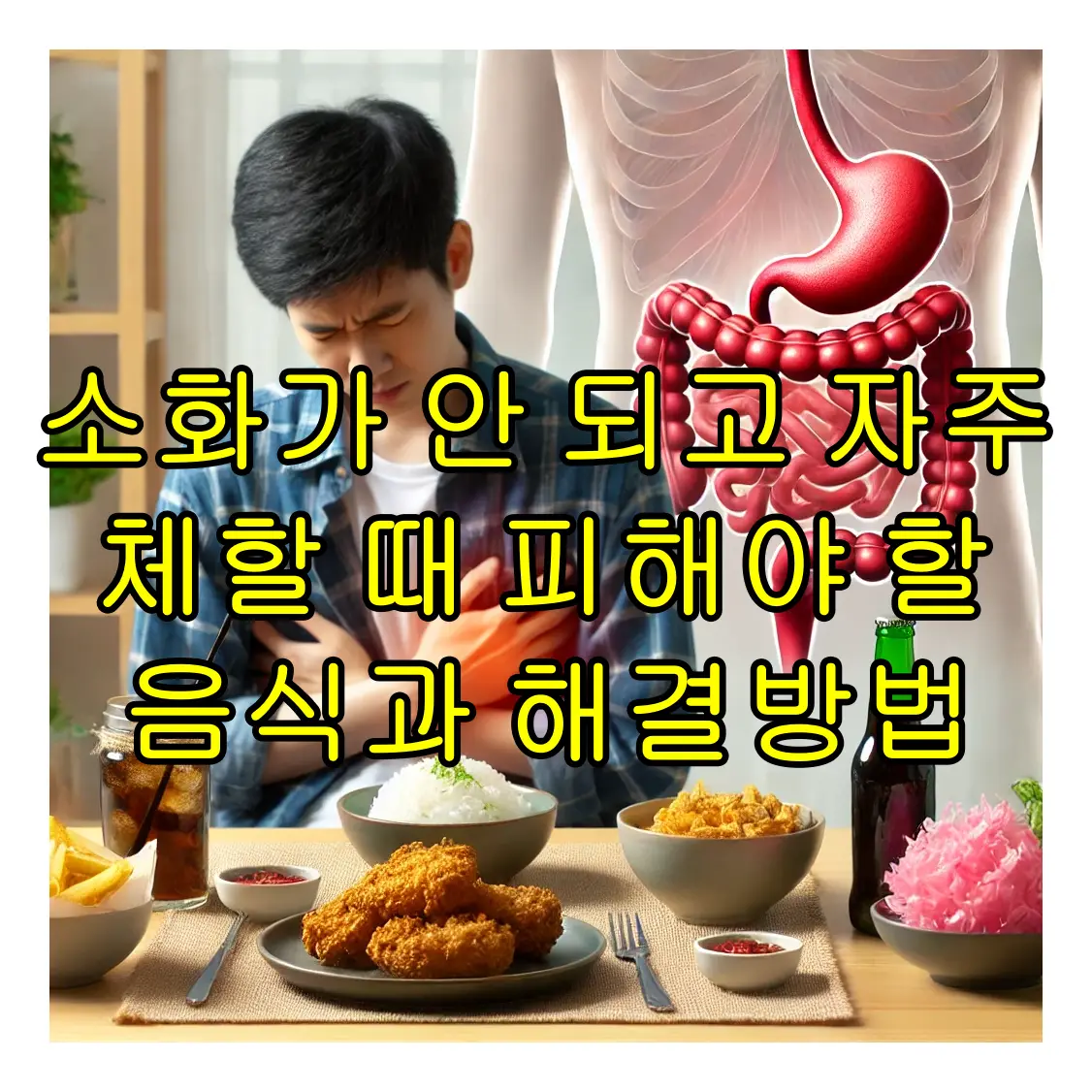 소화가 안 되고 자주 체할 때 피해야 할 음식과 해결 방법