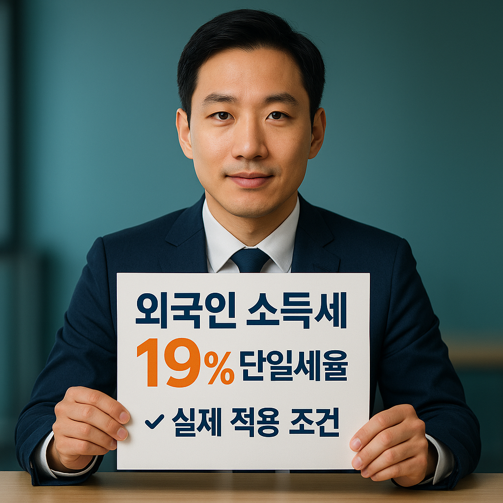 외국인 소득세 19% 단일세율