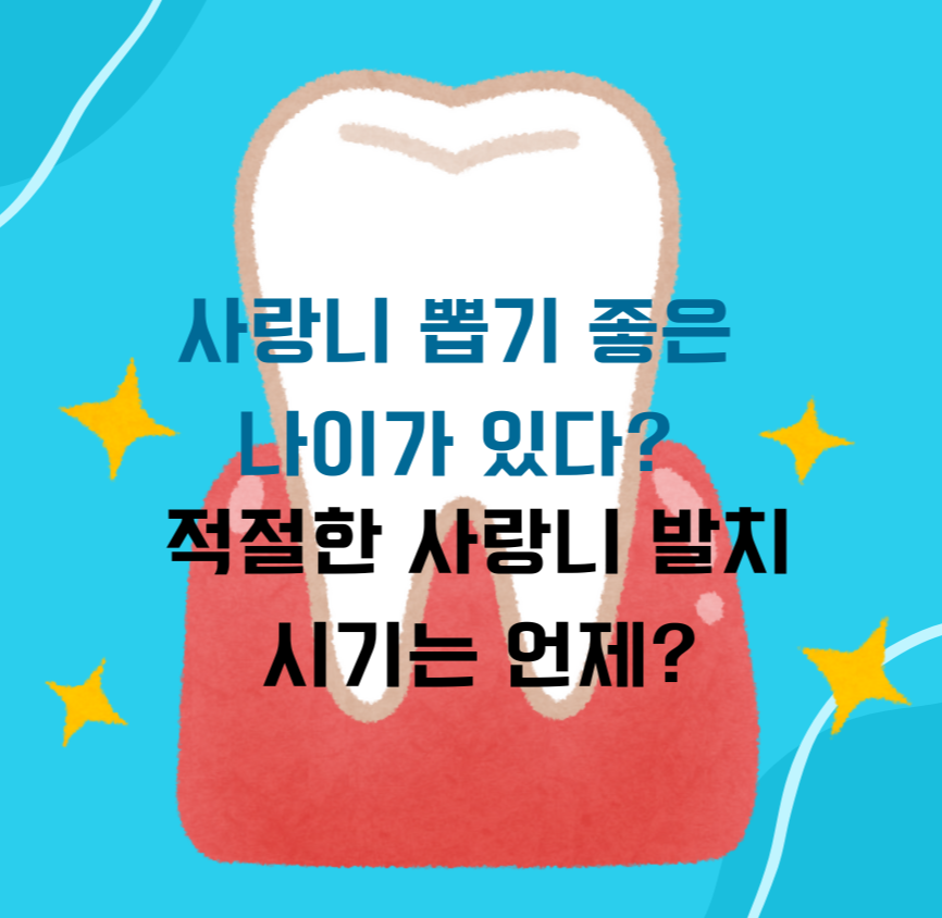사랑니 뽑기 좋은 나이가 있다? 적절한 사랑니 발치 시기는 언제?