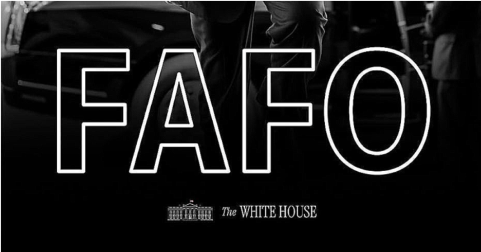 영어 줄임말 FAFO 뜻 의미 트럼프 김해공항 백악관 게시글 분석