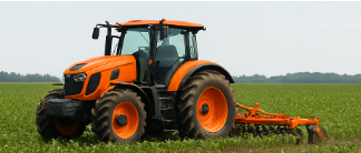 농장에서 사용하는 무인자율 트랙터