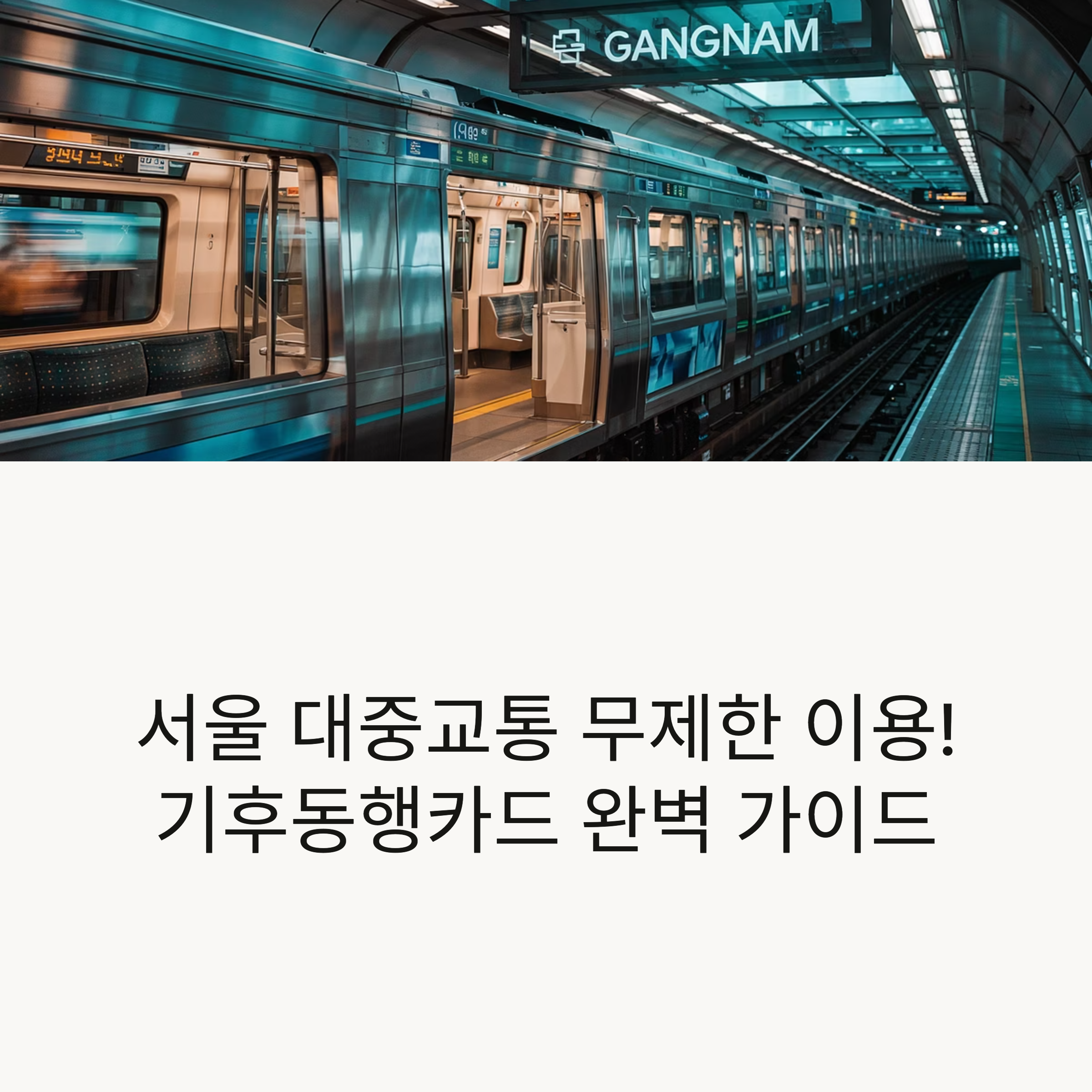 기후동행카드 신청방법과 사용방법