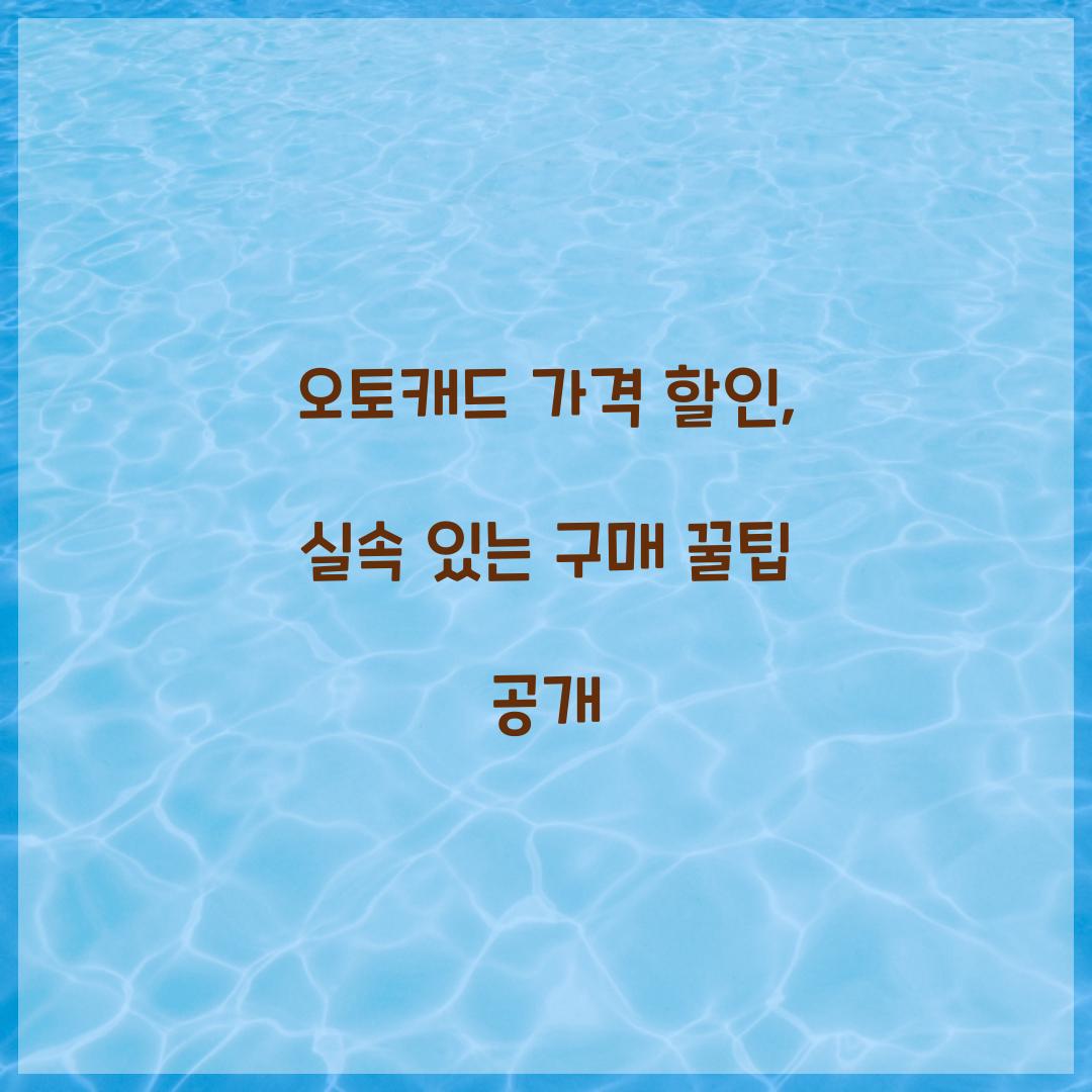 오토캐드 가격 할인