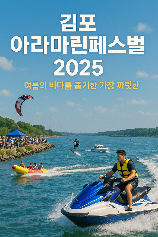 김포 아라마린페스티벌 2025, 여름의 바다를 즐기는 가장 짜릿한 방법