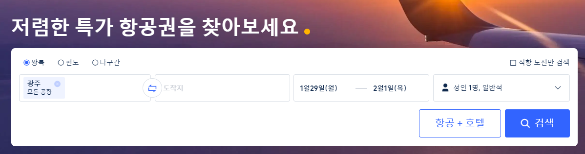 항공권 예약 사이트