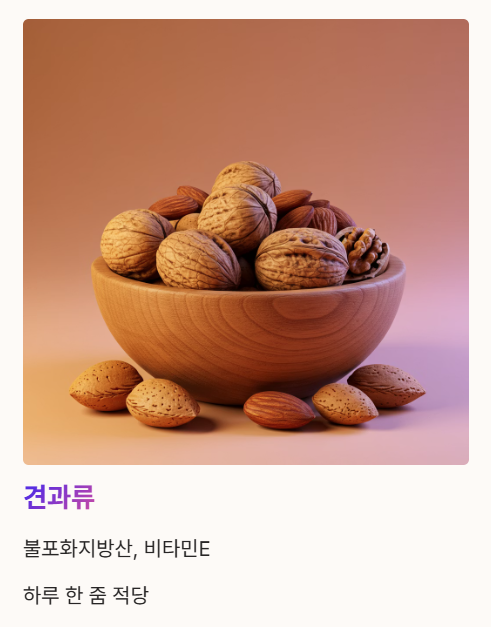 만성염증에 좋은 음식 : 견과류