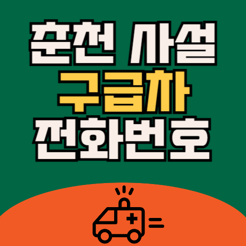 춘천 사설 구급차 비용