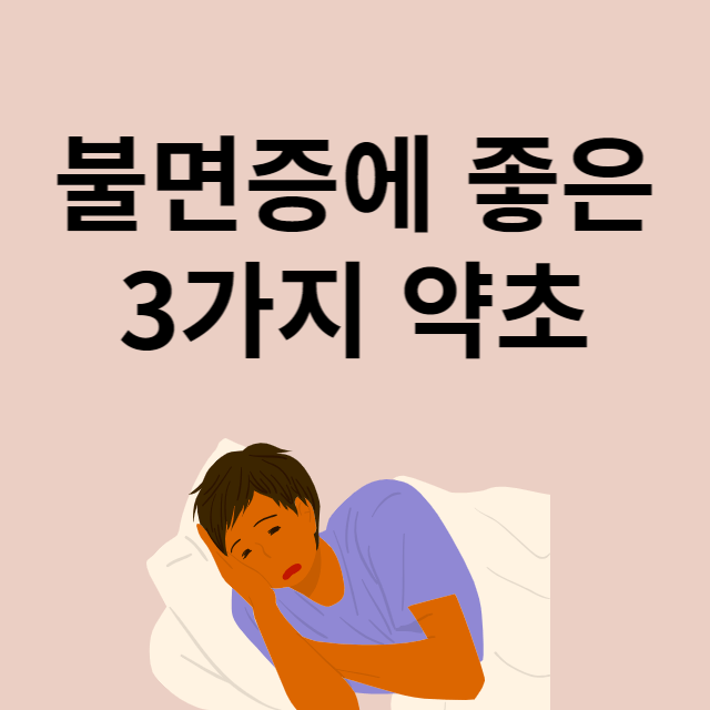 불면증 약초