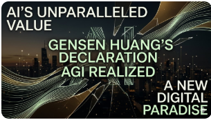 젠슨 황의 대담한 선언: 10억 달러 가치의 AI 기업 운영이 곧 AGI의 실현이다