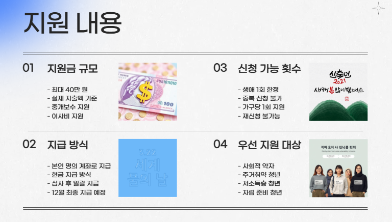 서울 청년 부동산 중개보수 이사비 지원 제도 총정리