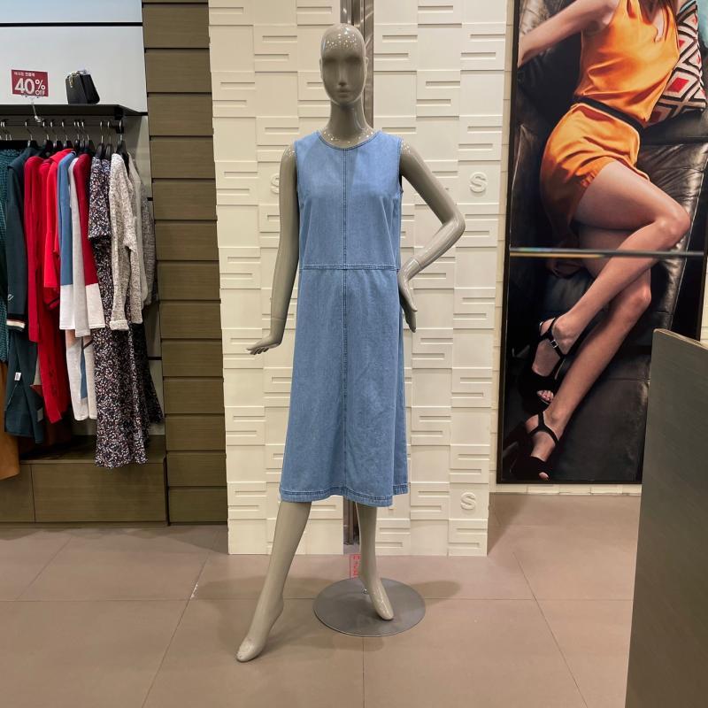 베네통 데님민소매원피스 BAOPB6131