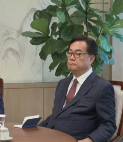 영수회담 참석한 정진석