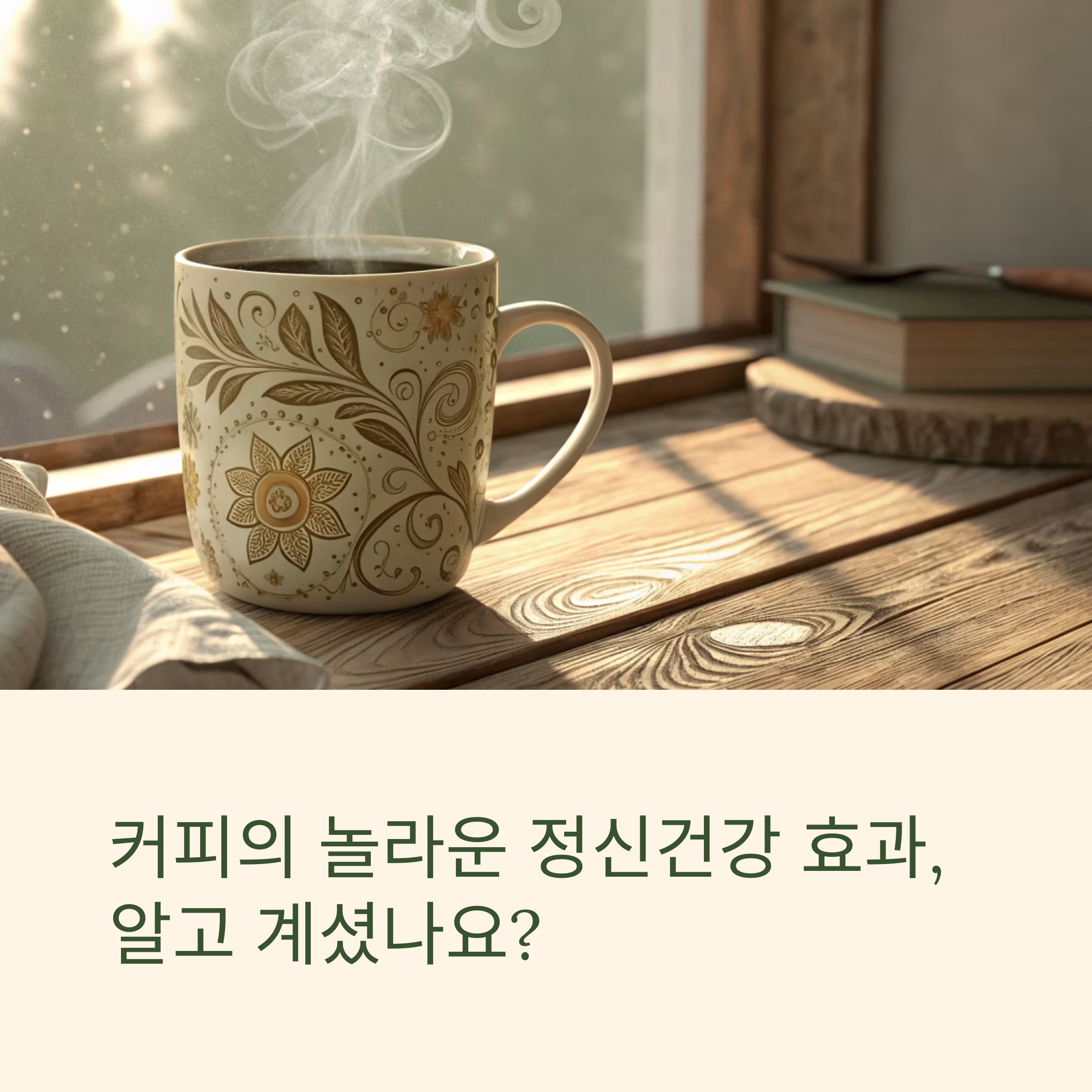 커피 한잔의 여유 과학이 밝힌 정신적 안정 효과
