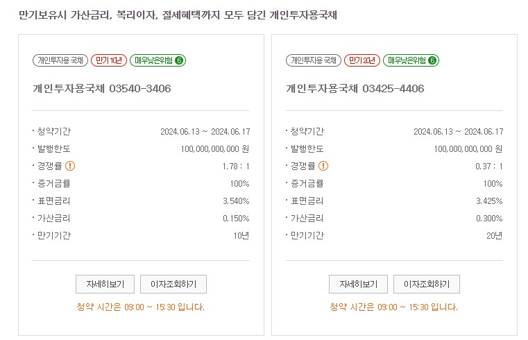 개인투자용 국채 청약방법