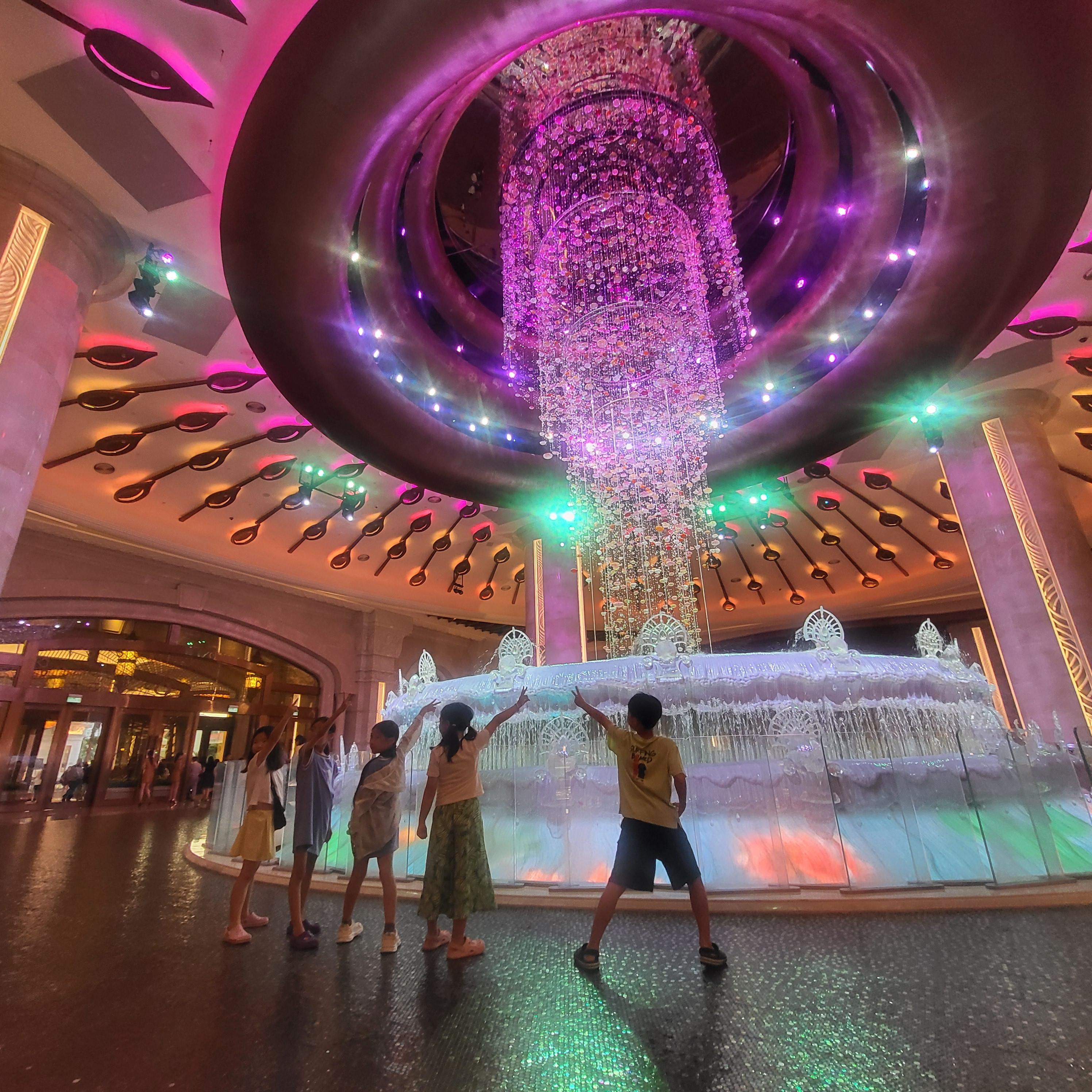 마카오 갤럭시 호텔 다이아몬드 쇼 시간 ! 아이와 함께 본 화려한 무료 공연