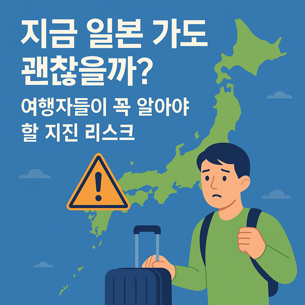 일본 여행 지진 리스크, 2025년 난카이 대지진 대비 시각 안내