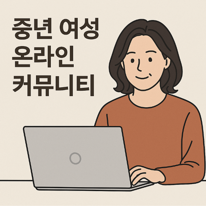 중년 여성 온라인커뮤니티