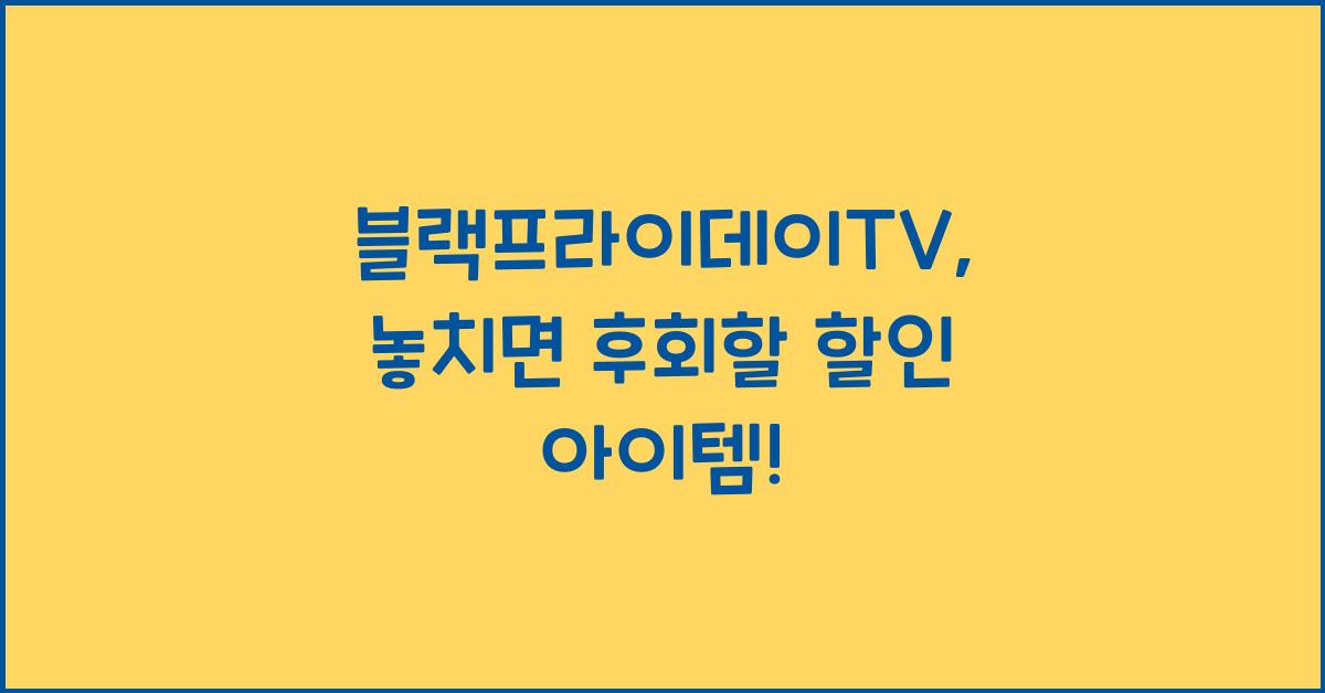 블랙프라이데이TV
