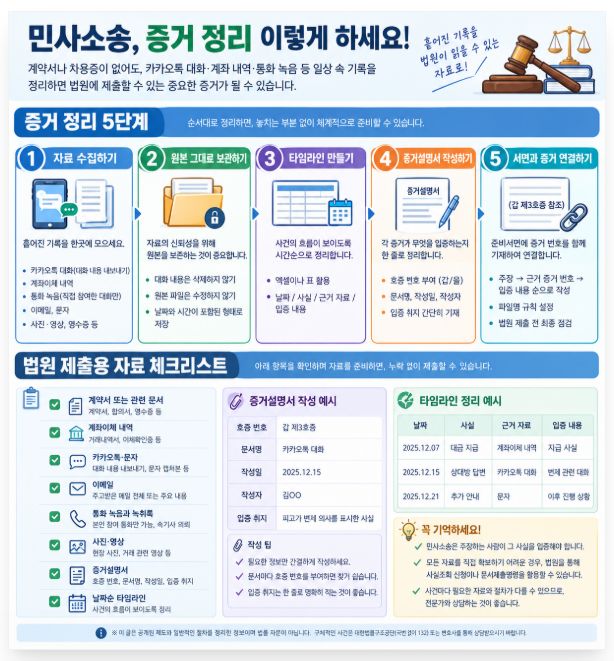 증거 정리