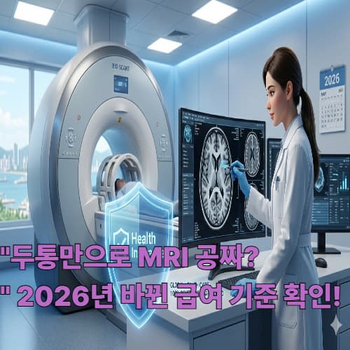 MRI 건강보험 2026 개정안: 뇌&middot;뇌혈관 급여 인정받는 증상 3가지