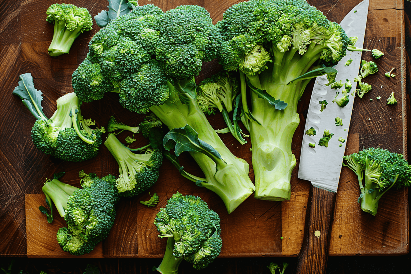도마-위에-놓인-브로콜리
