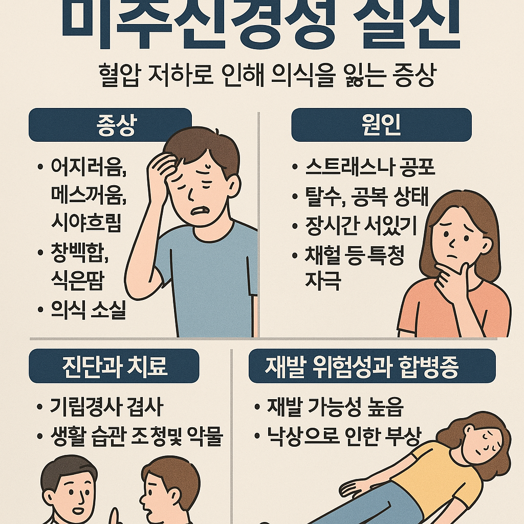 미주신경성 실신 원인 증상 치료법