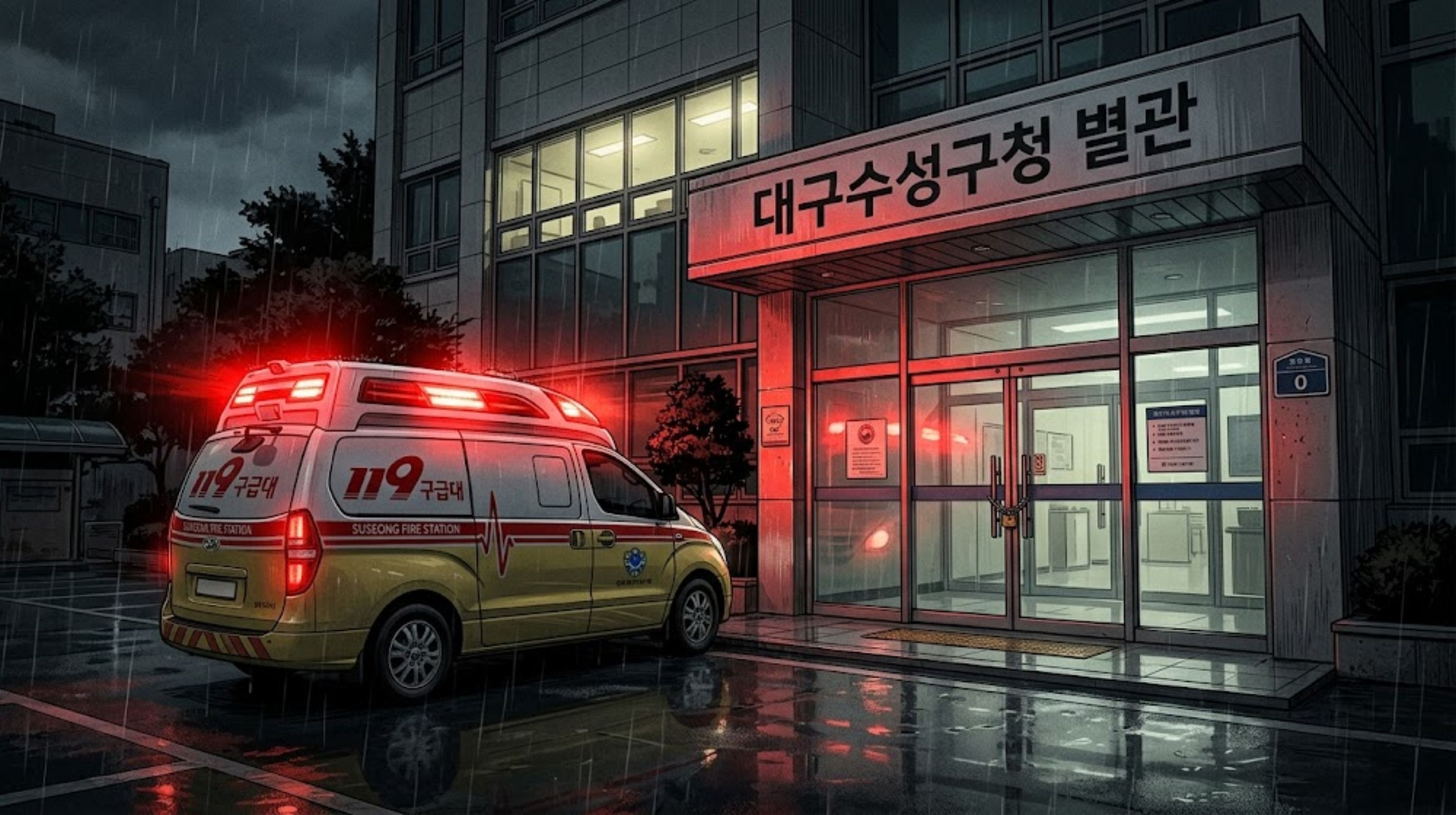 수성구청 공무원 사망 사건 및 119 초동 대처 논란