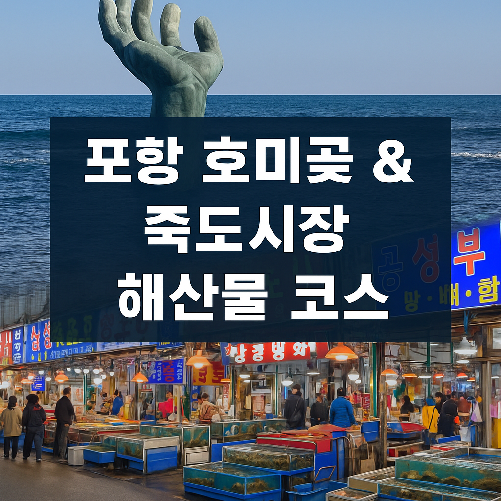 포항 호미곶 &amp; 죽도시장 해산물 코스: 동해의 맛과 풍경을 담다