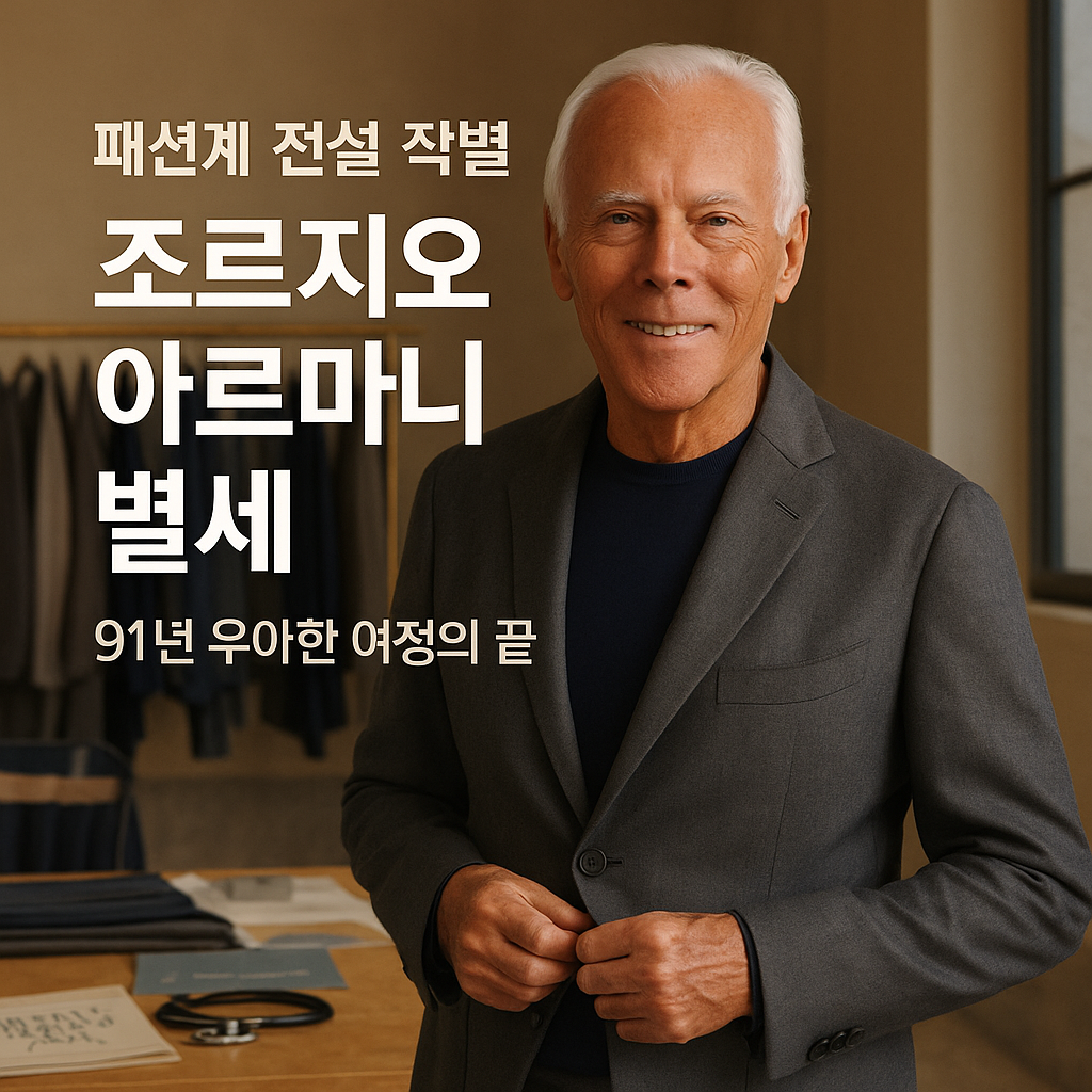 우아함의 황제 조르지오 아르마니 별세