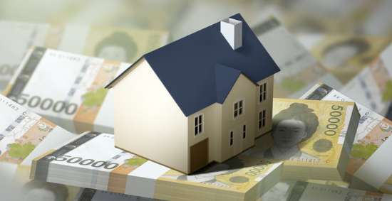 돈더미에 놓인 부동산