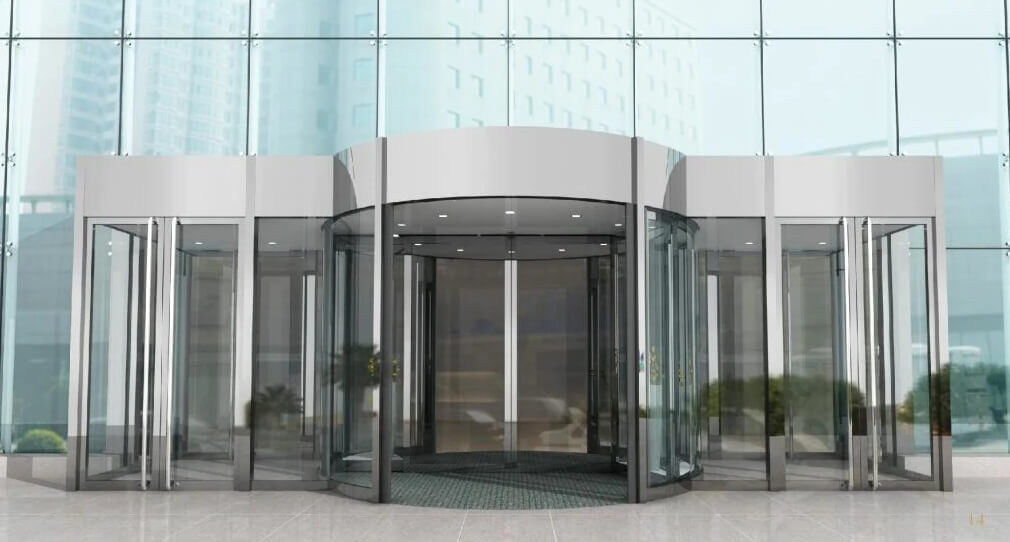 회전문과 같이 설치하는 일반문 사례2