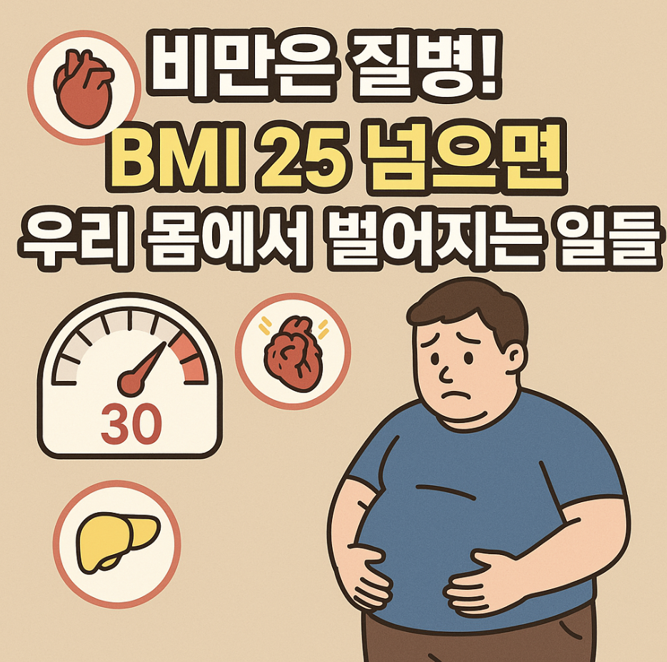 비만은 질병! BMI 25 넘으면 우리 몸에서 벌어지는 일들