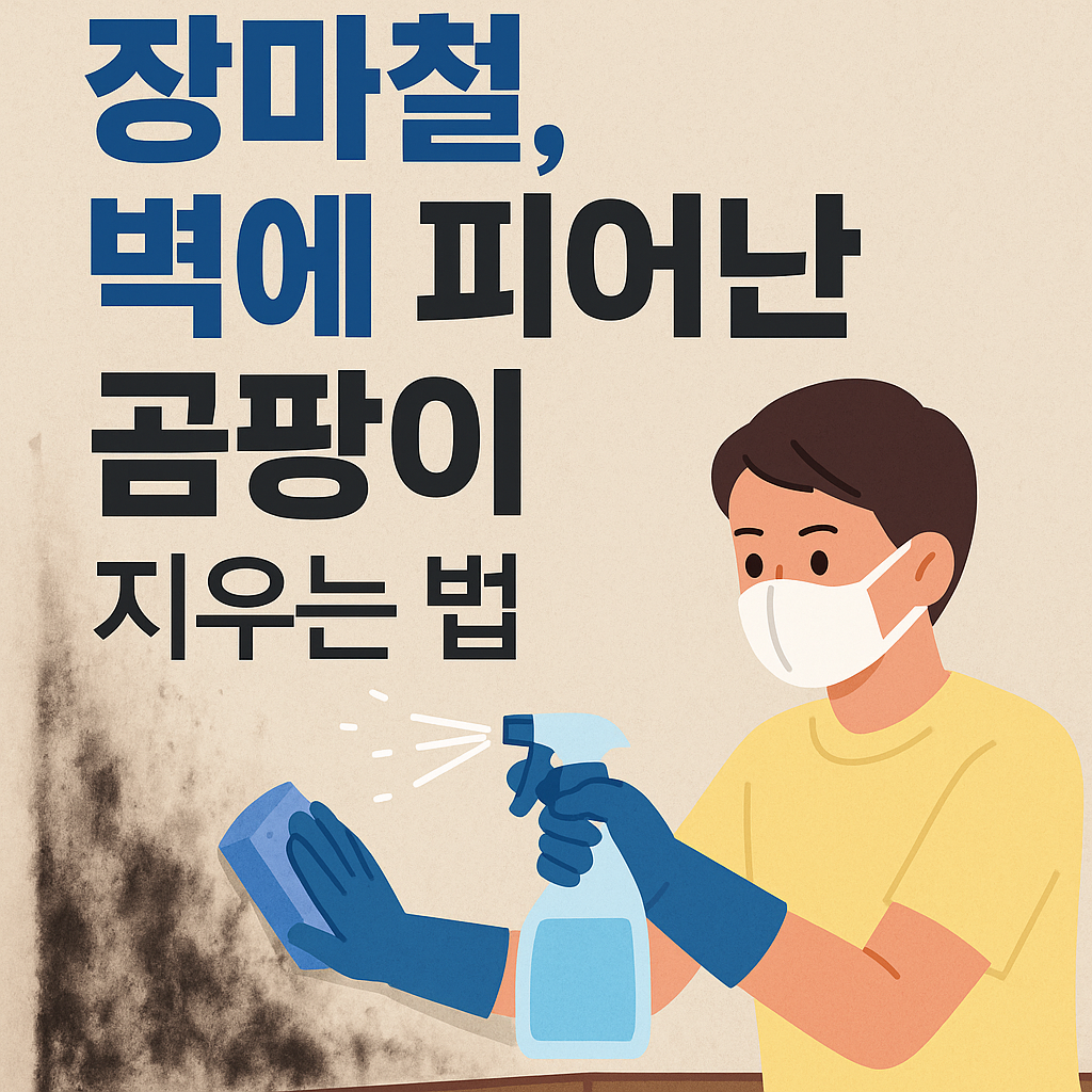 벽에 피어난 곰팡이 지우는 법