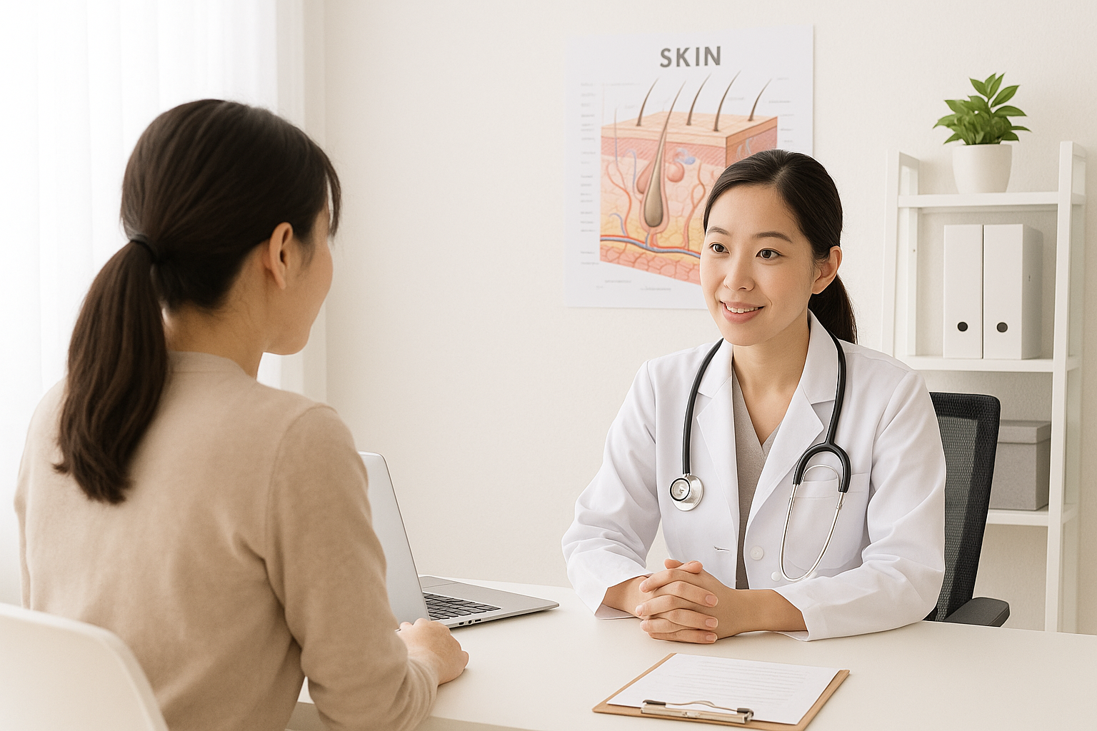 의사와 환자의 상담 모습