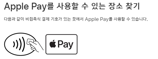 애플페이사용장소