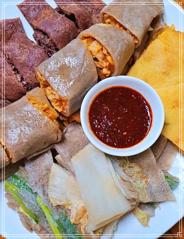 강원 영월 서부시장 맛집 전국 택배 주문 메밀전병