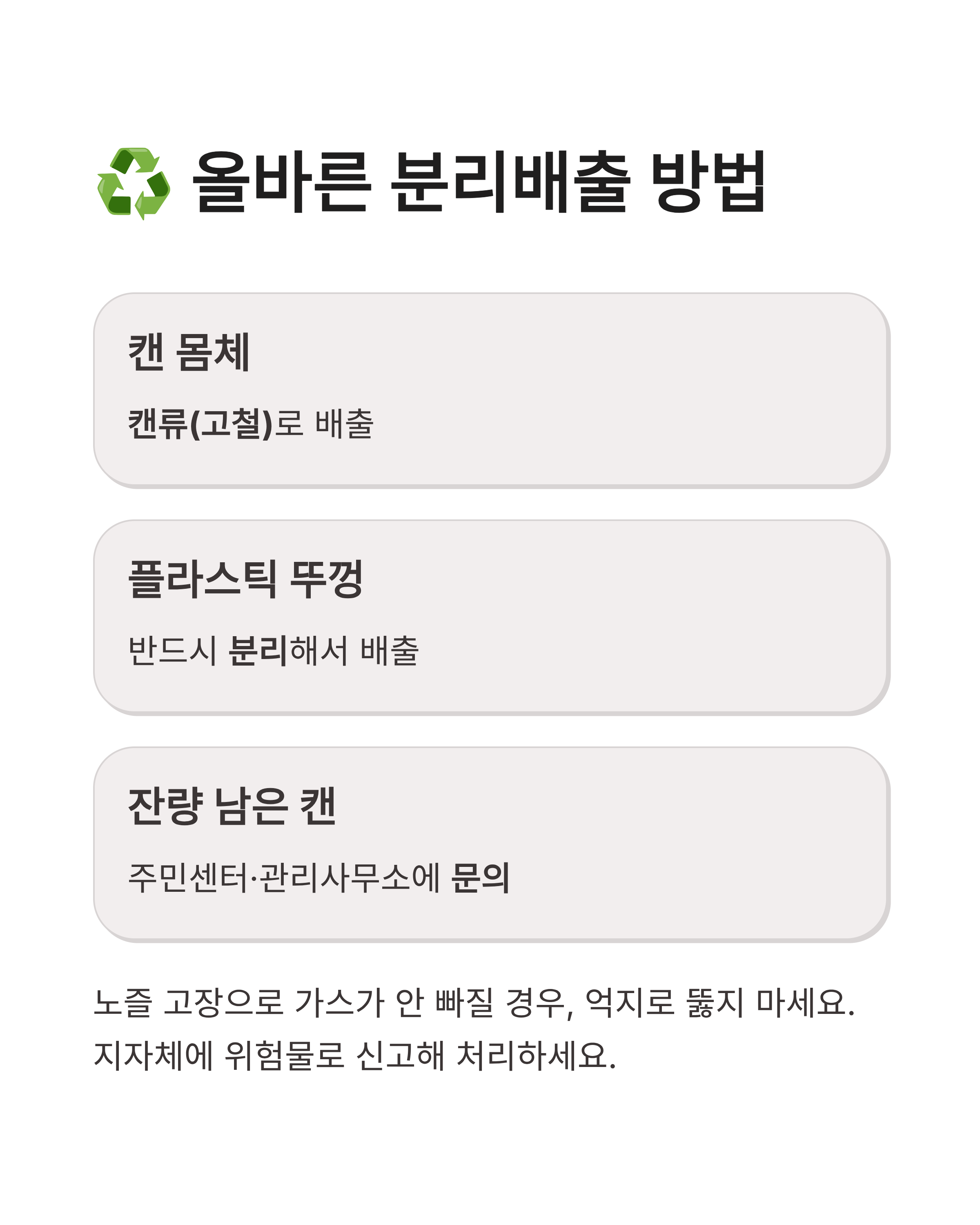 스프레이 캔, 부탄가스 구멍 뚫어야 할까? 올바른 분리배출 방법과 안전 주의사항 정리