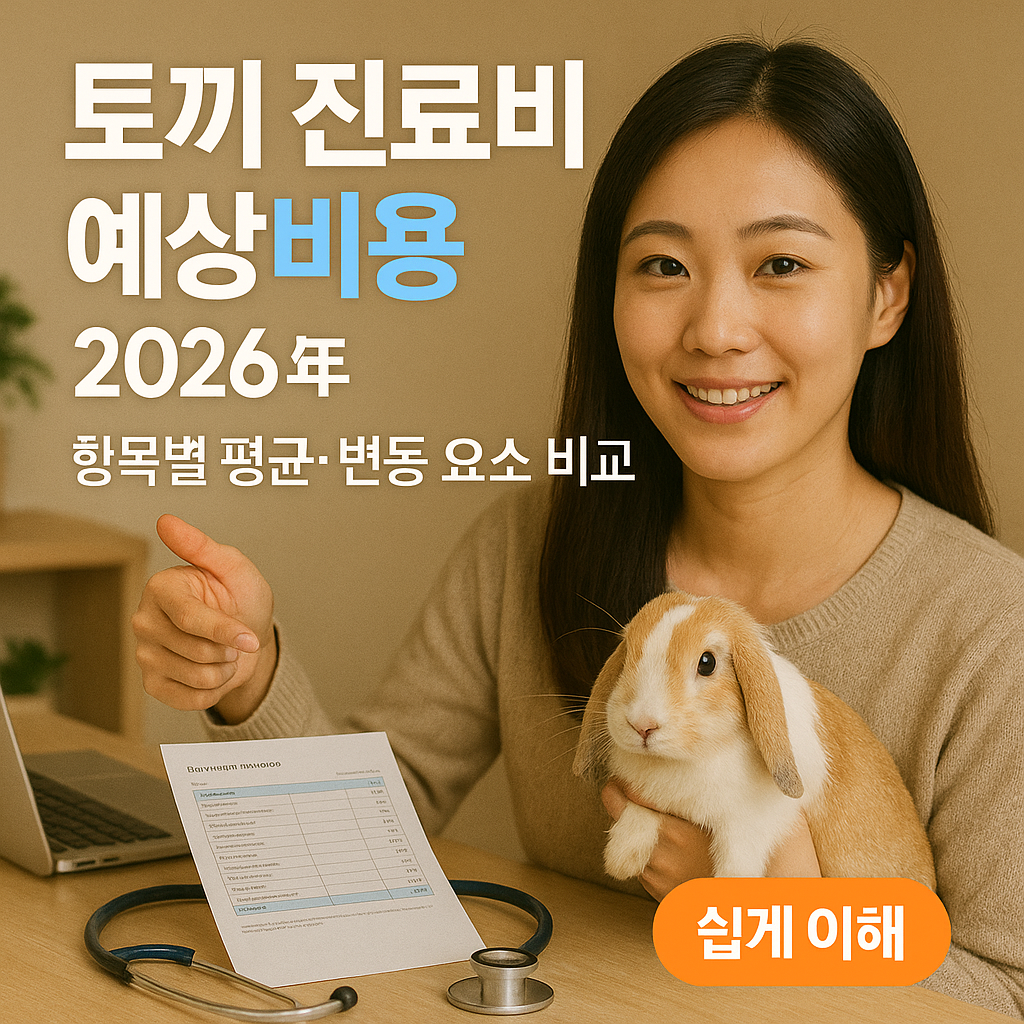 토끼 진료비 예상비용 2026년 ｜ 항목별 평균&middot;변동 요소 비교