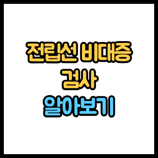 전립선 비대증 검사 원인 증상 치료약