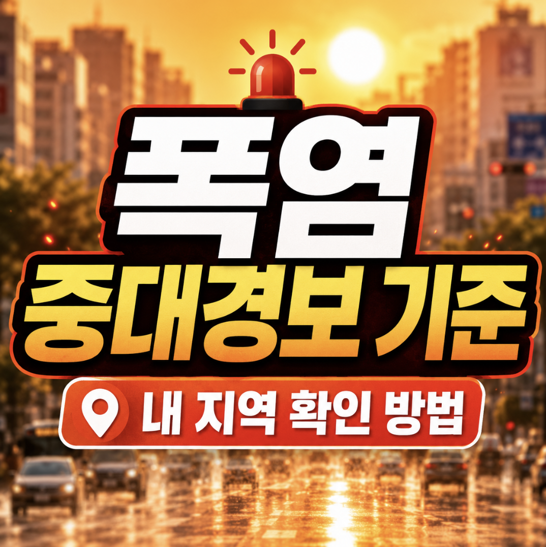 폭염 중대경보 기준