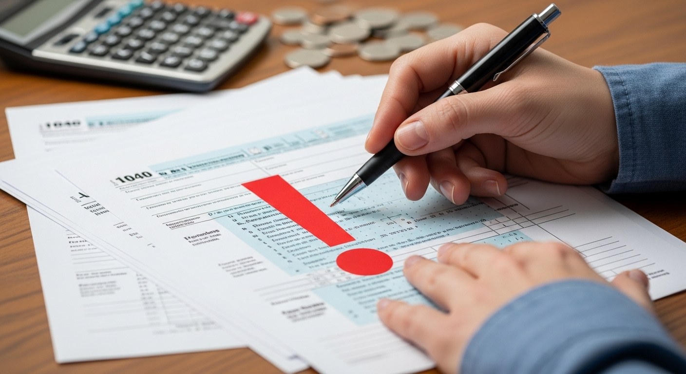 연말정산 부정공제 및 실수 사례를 확인하고 취소 정정해야 하는 상황 이미지