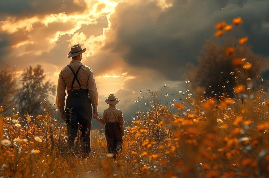 아버지와 아들의 모습